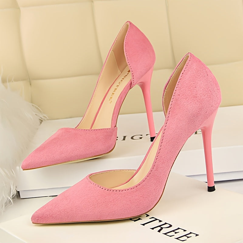 Sapatos Femininos Elegantes de Salto Alto Ultra-Alto com Bico Fino e Baixo - Estilo Minimalista Tuxedo, Calcanhar Aberto & Arco Ajustável, Forro Sintético Confortável + Palmilha Amortecida para Trabalho, Eventos Formais ou Dia a Dia - Versatilidade Total em Todas as Estações, Sapatos Para Mulheres, Saltos, Saltos para Mulheres, Sapatos para Mulheres Elegantes e Sofisticados, Sapatos Femininos, Saltos Altos Pretos, Sapatos Sociais para Mulheres,