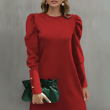 Timeless Elegance: Long Sleeve Button Dress