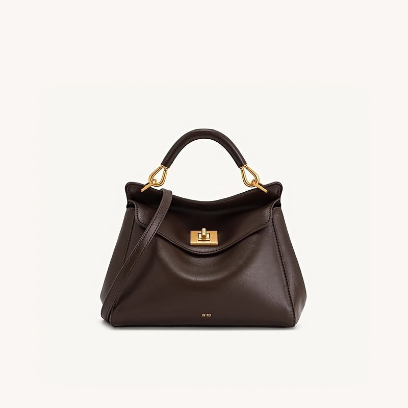 Mala de mão com fivela de bloqueio JW PE, novo modelo Lucia, bolsa de ombro e transversal com um toque high-end, perfeita para o dia a dia e versátil para mulheres.