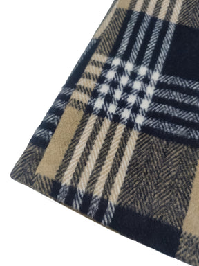 Casaco de Capa com Capuz de Xadrez Elegante para Mulheres - Padrão de Xadrez Preto e Branco, Manga Longa, Abotoamento Frontal, Roupa de Outono/Inverno com Bolsos, Estilo Casual Chic, Casaco de Inverno, Jaqueta de Mulher para Outono