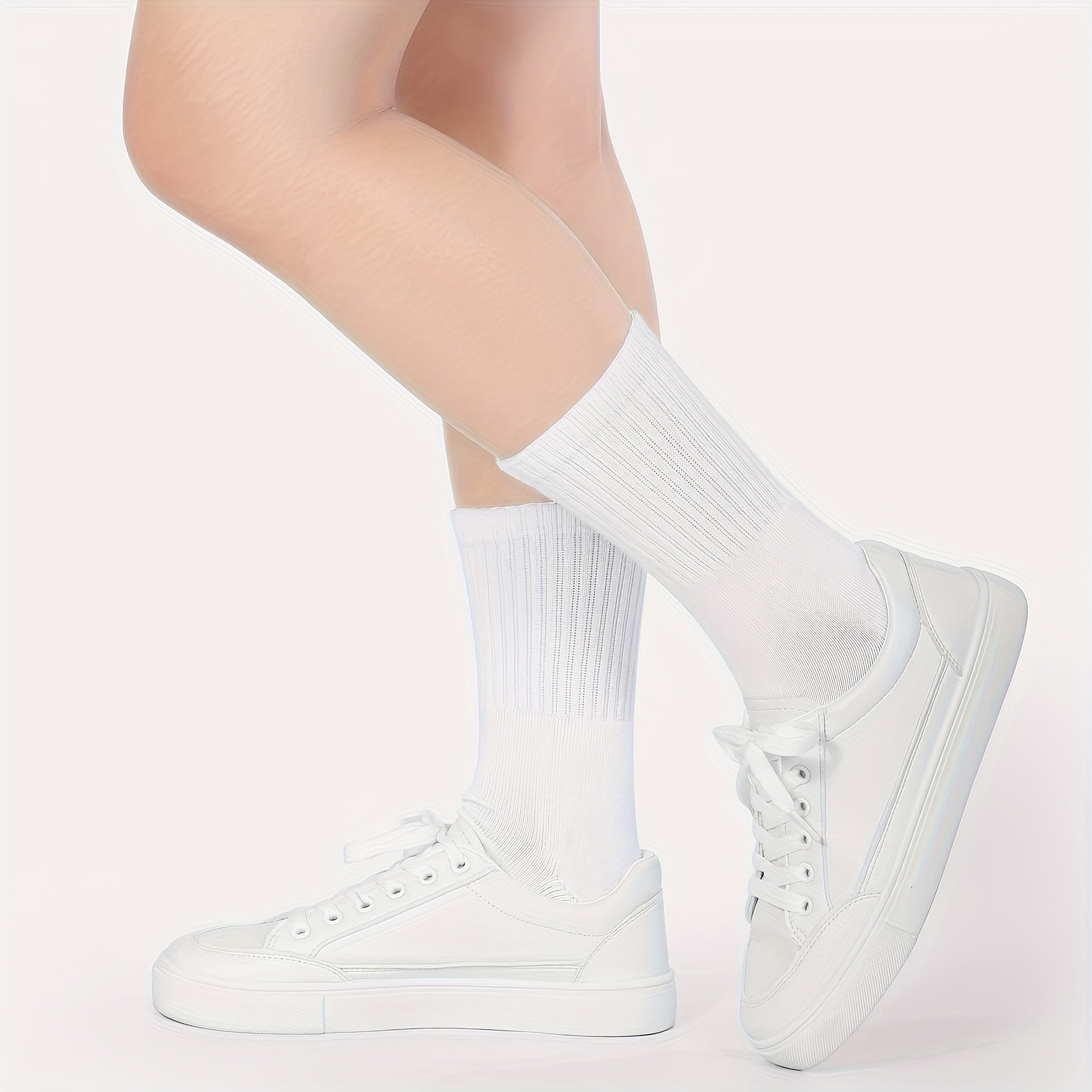 5 Pares de Meias de Yoga e Caminhada Leves para Mulheres - Suporte de Canela Alto, Design de Arco, Respirável e Absorvente de Humidade para Ginásio, Ballet e Atividades ao Ar Livre, Meias Atléticas Casuais de Primavera/Verão, Meias de Caminhada, Meias de Ballet, Design de Meias Minimalista, Material de Meias Durável