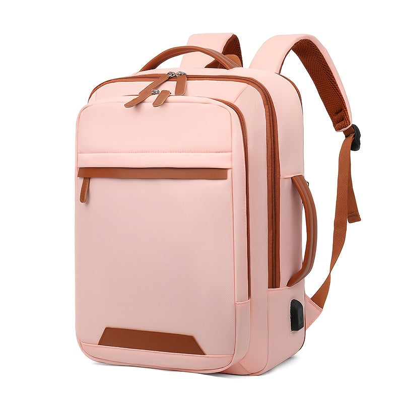 Mochila para Laptop Expansível OGEHUAFEE - Tema Espacial, Design de Duplo Compartimento com Fechamento de Zíper, Alças Ajustáveis, Material de Nylon Durável, Ideal para Viagens, Estudo e Uso Diário, Mochila Tema Espacial | Mochila de Nylon Durável