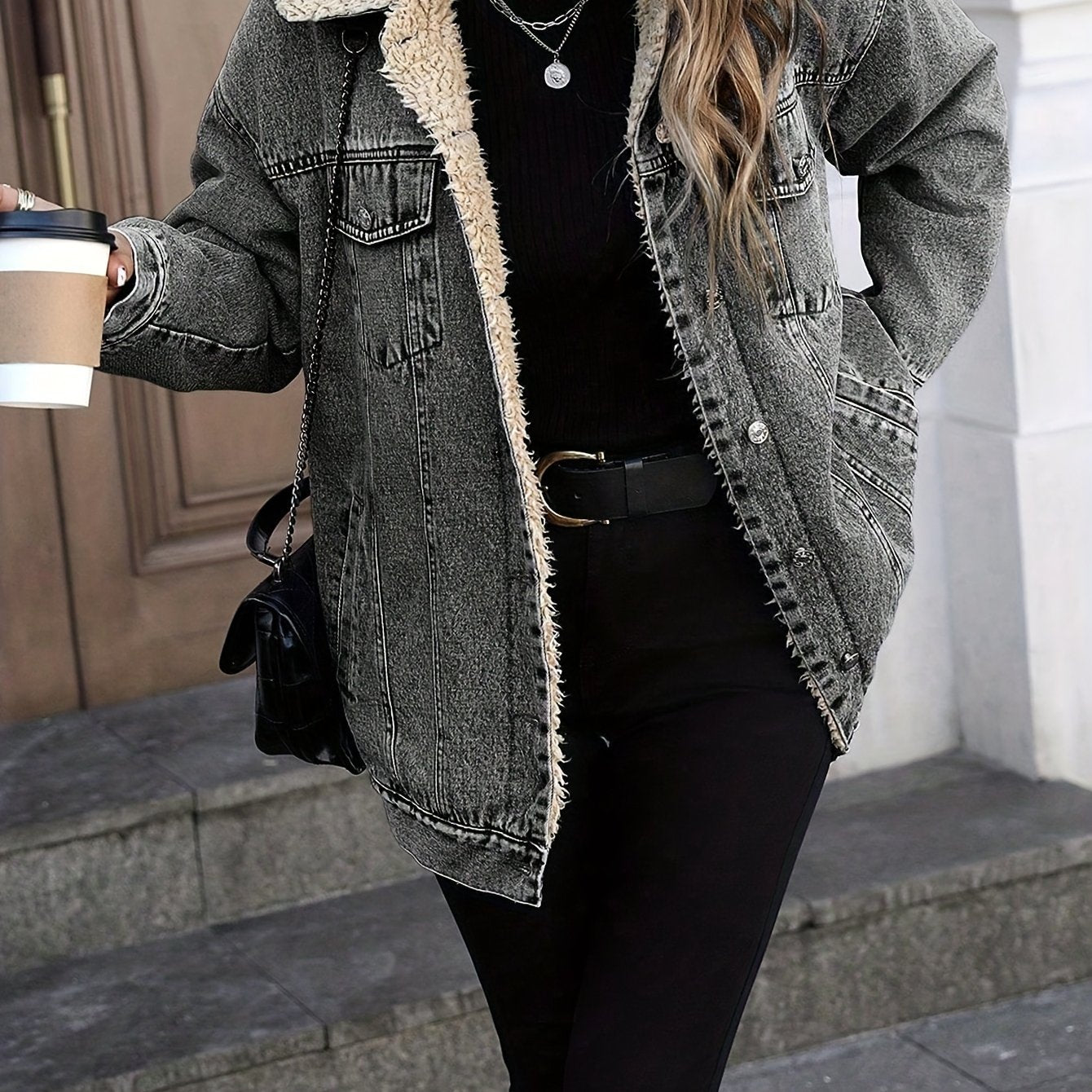 Chic Winter Denim Jacket - Elevate Your Style