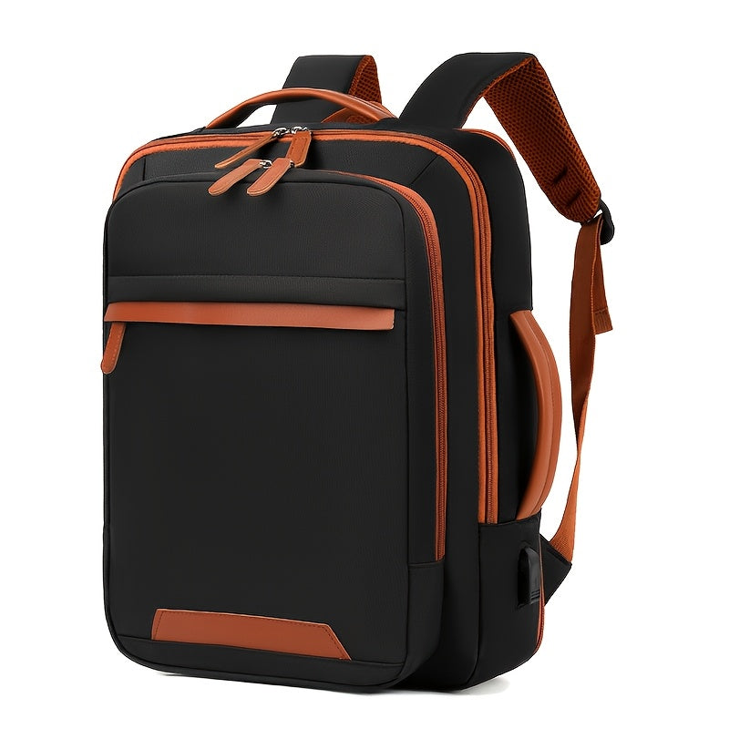 Mochila para Laptop Expansível OGEHUAFEE - Tema Espacial, Design de Duplo Compartimento com Fechamento de Zíper, Alças Ajustáveis, Material de Nylon Durável, Ideal para Viagens, Estudo e Uso Diário, Mochila Tema Espacial | Mochila de Nylon Durável