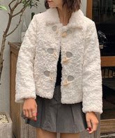 Elegance in Winter: Luxe Lapel Button Coat with Thermal Lining