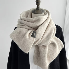 Lenço de lã de luxo para mulheres e homens - Elegante lenço de inverno preto, suave e quente, envoltório de pescoço formal e chic para o dia a dia - Essencial para o frio no escritório, festas, encontros - Elegância eterna, acessório para encontros, estilo sofisticado, textura de tecido jacquard