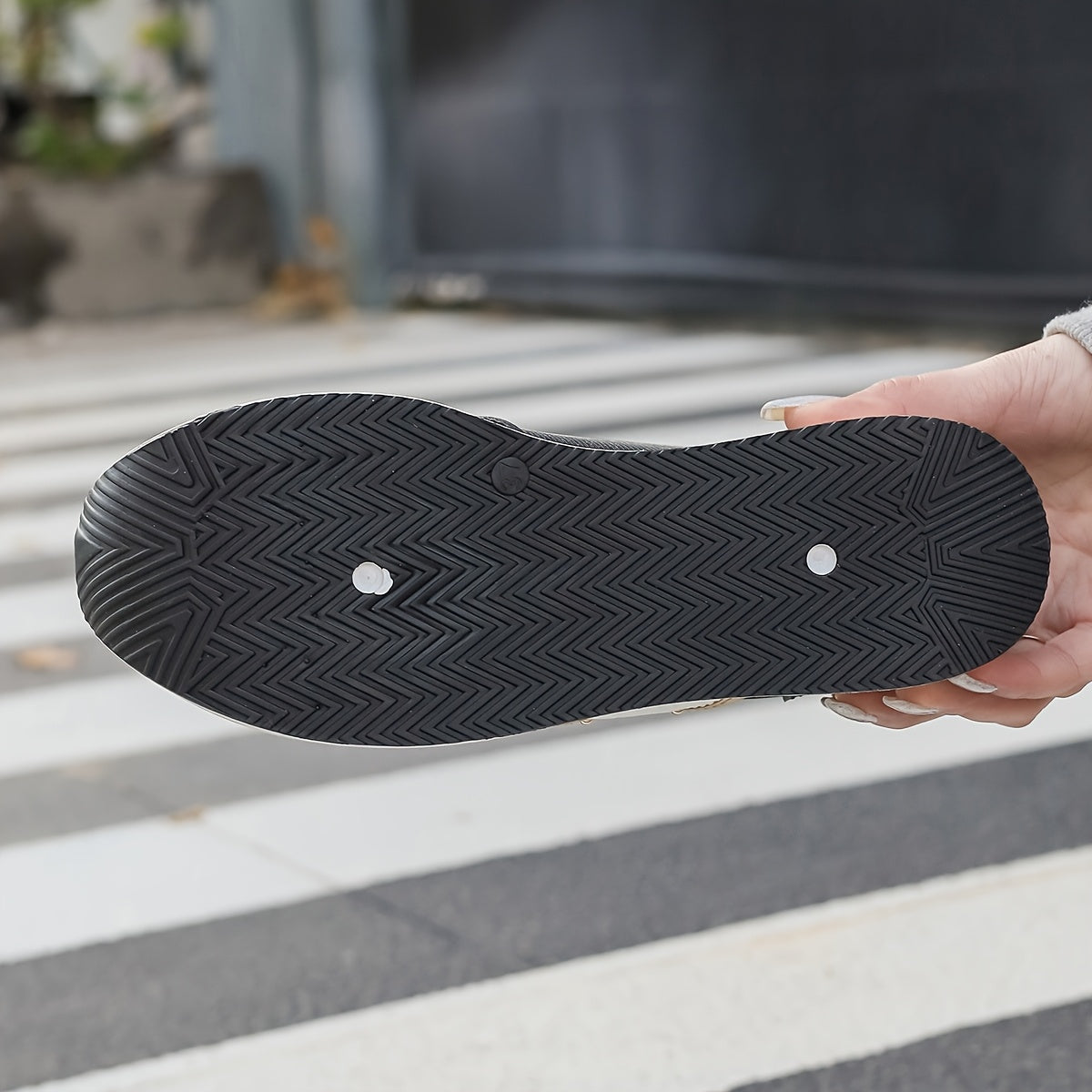 Women'S Stylish Black Sneakers with 2.76inch Insole - Non-Slip, All-Season Comfort, Motion-Control Support, Polyurethane Upper, Fabric Lining & Sole, Casual Elegance, Casual Footwear | Stylish Sneakers | Comfortable Footwear