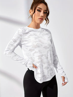 Top de Yoga de Manga Comprida para Mulheres - Camiseta de Treino com Design de Cruz no Espalda, Aderência Antiderrapante para Corrida, Ginásio, Caminhada, Yoga - Roupa de Fitness para Todas as Estações - Blusa Atlética Fácil de Cuidar para Mulheres, Camisas de Ginásio, Equipamento de Corrida, Look Desportivo, Construção Durável, Blusa de Atividade Física, Mulheres, Roupa de Caminhada, Material Respirável, Roupa de Performance