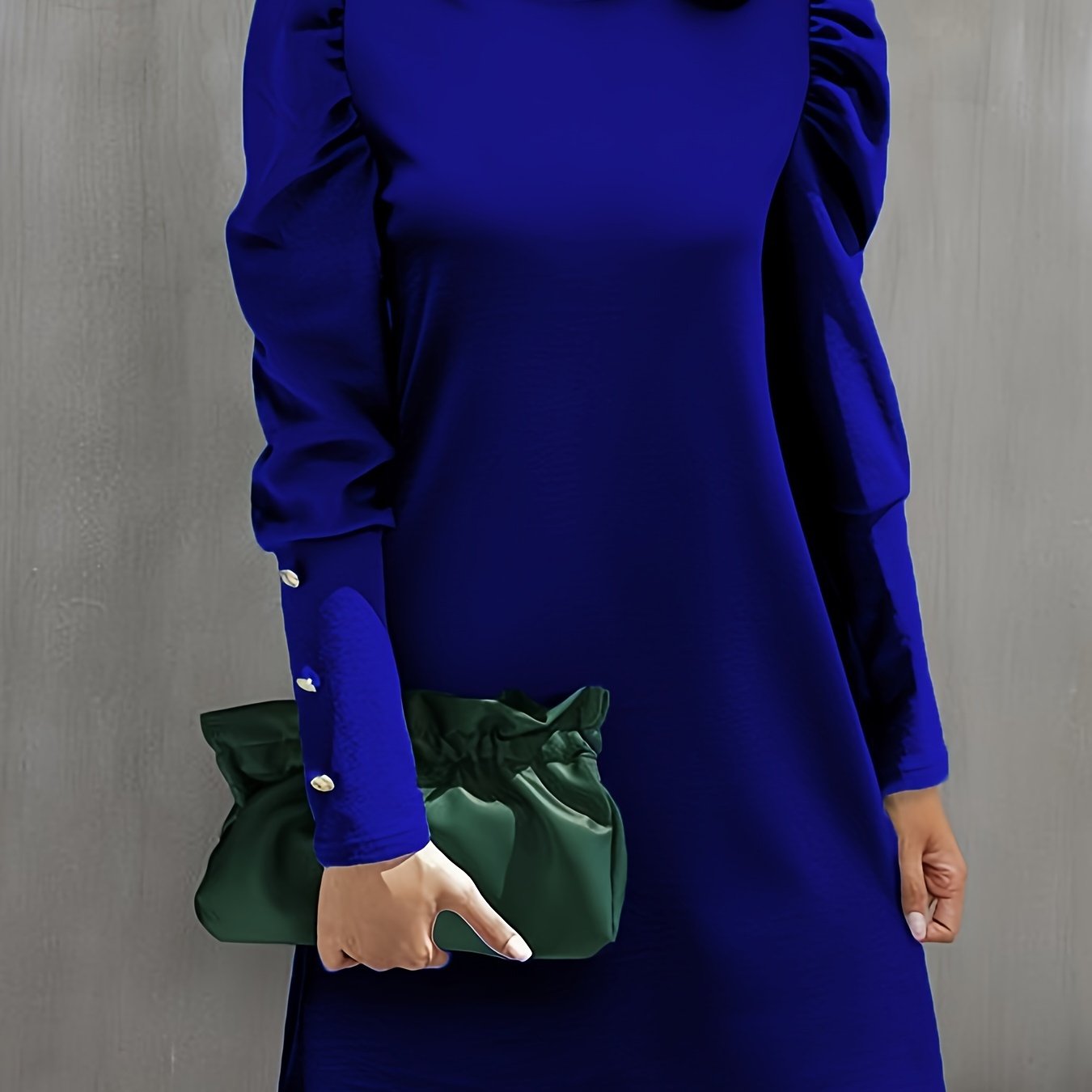 Timeless Elegance: Long Sleeve Button Dress