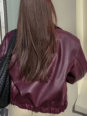 Jaqueta Retro Feminina para Motocicleta - Casaco com Gola & Tons Clássicos Preto/Branco/Cinza/Marrom - Roupa Exterior Casual para Todas as Estações (Lavável à Máquina) para Passeios de Moto & Vestuário Casual - Jaqueta Não Elástica