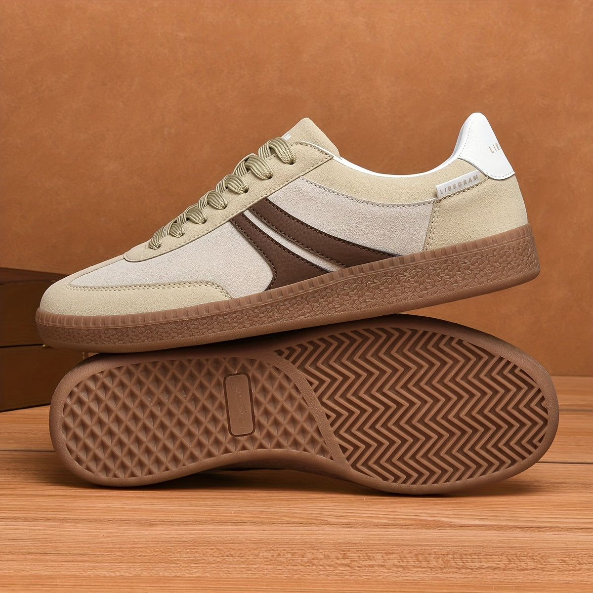 Libegram Tênis Vermelhos Vintage Femininos - Sapatos Casuais Confortáveis com Sola de Borracha de Goma, Estilo Clássico Preppy, Design Respirável de Cano Baixo e Cadarço para Vestuário Casual, Sapatos para Todas as Estações | Tênis com Atacadores | Detalhes Adesivos