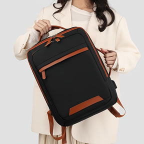 Mochila para Laptop Expansível OGEHUAFEE - Tema Espacial, Design de Duplo Compartimento com Fechamento de Zíper, Alças Ajustáveis, Material de Nylon Durável, Ideal para Viagens, Estudo e Uso Diário, Mochila Tema Espacial | Mochila de Nylon Durável