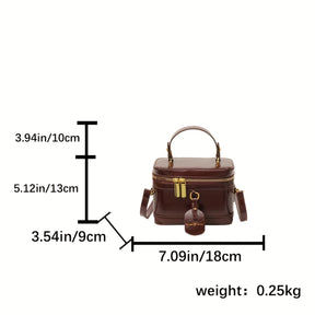 Mala de ombro feminina com alça removível - Bolsa de mão com fecho de correr, bolsa de maquilhagem com fecho de correr dourado e alça removível - Caixa de armazenamento de cosméticos portátil para, feita de material sintético durável, para batons e ferramentas de beleza, com design de pega resistente.