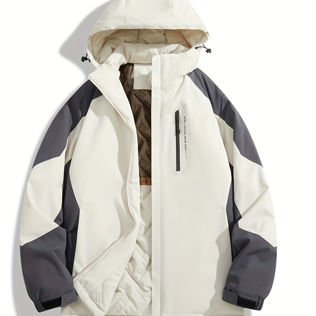 Elegant Windproof Women's Ski Jacket - Modern Color Block Design