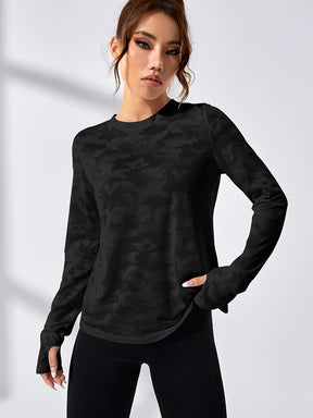 Top de Yoga de Manga Comprida para Mulheres - Camiseta de Treino com Design de Cruz no Espalda, Aderência Antiderrapante para Corrida, Ginásio, Caminhada, Yoga - Roupa de Fitness para Todas as Estações - Blusa Atlética Fácil de Cuidar para Mulheres, Camisas de Ginásio, Equipamento de Corrida, Look Desportivo, Construção Durável, Blusa de Atividade Física, Mulheres, Roupa de Caminhada, Material Respirável, Roupa de Performance