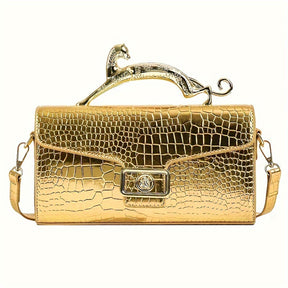 Mini Tote Bag Feminina 2025 Nova Concha - Elegante Mala com Padrão de Concha e Ferragens em Tom Dourado, Fecho de Zíper e Alça Removível, Ferragens em Tom Dourado, Material PU Durável para Uso Diário e Eventos Formais, Acessório de Moda Versátil, Design Elegante, bolsas, bolsa transversal mulher, bolsa mulher, malas para mulheres, bolsa, bolsa mulher elegante