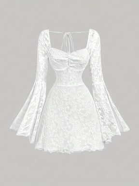 Vestido Curto de Manga Bufante Estilo Gótico para Ação de Graças, Natal e Ano Novo NS702