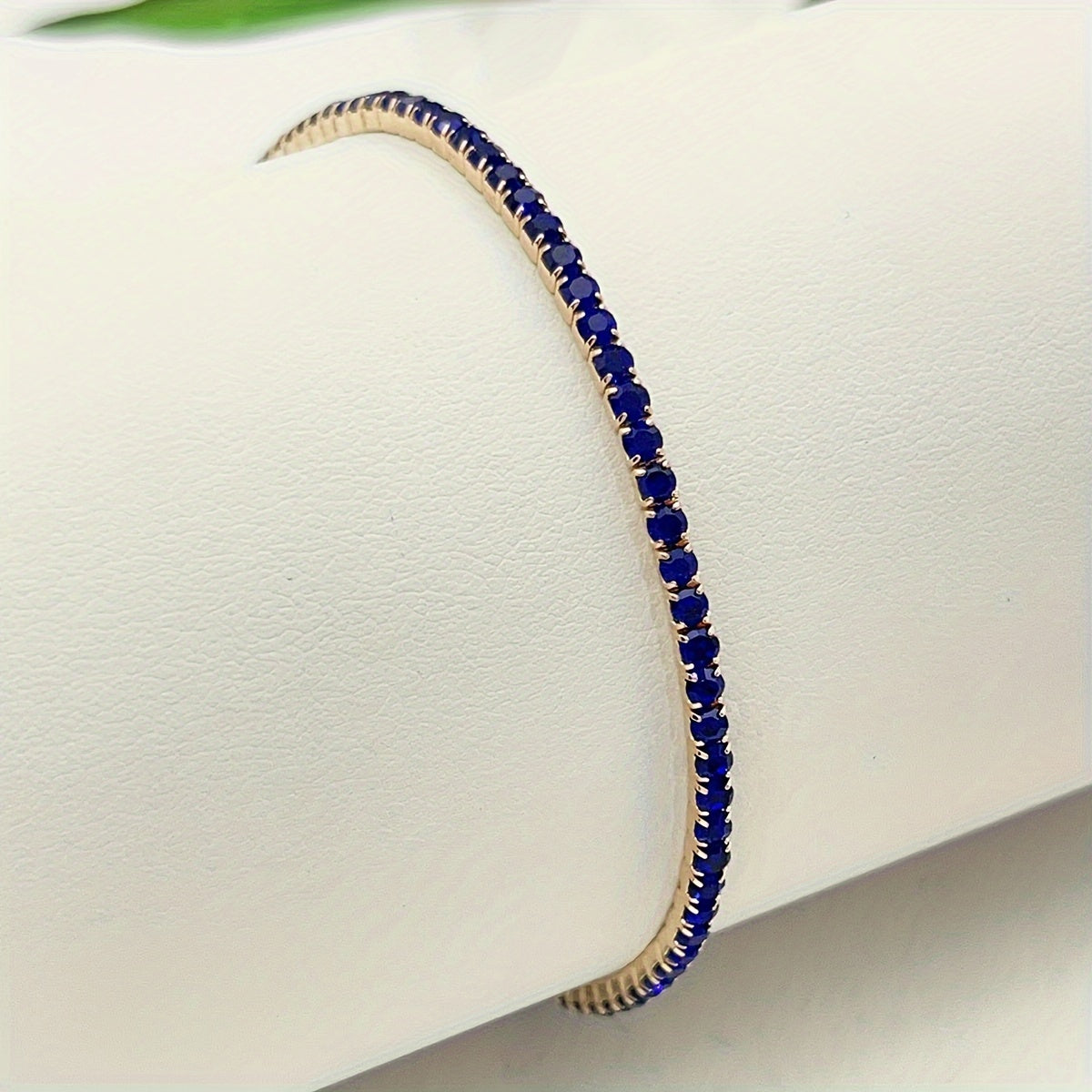 Pulseira Elástica Feminina de Tênis com Strass Ultra Fina - Versátil para o Dia a Dia, Estilo do Dia a Dia,Corrente Estilosa,Corrente banhada a prata,Artesanato Fino,Acessório de Pulso,Pulseira de Moda,Colecionadores de Acessórios,Presente Para Ela