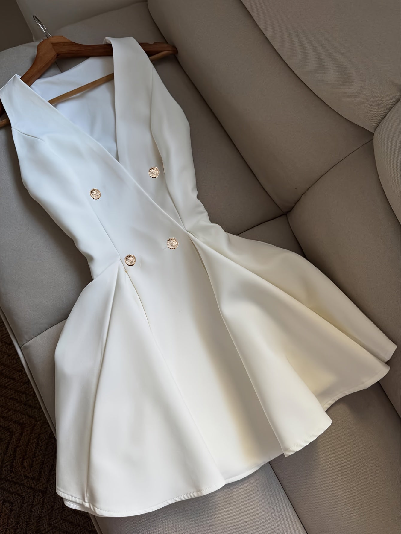 New Spring And Summer Women'S Casual Style Suit Versatile Dress [Jiawen]