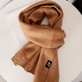 Lenço de lã de luxo para mulheres e homens - Elegante lenço de inverno preto, suave e quente, envoltório de pescoço formal e chic para o dia a dia - Essencial para o frio no escritório, festas, encontros - Elegância eterna, acessório para encontros, estilo sofisticado, textura de tecido jacquard