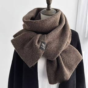 Lenço de lã de luxo para mulheres e homens - Elegante lenço de inverno preto, suave e quente, envoltório de pescoço formal e chic para o dia a dia - Essencial para o frio no escritório, festas, encontros - Elegância eterna, acessório para encontros, estilo sofisticado, textura de tecido jacquard