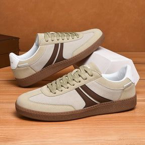 Libegram Tênis Vermelhos Vintage Femininos - Sapatos Casuais Confortáveis com Sola de Borracha de Goma, Estilo Clássico Preppy, Design Respirável de Cano Baixo e Cadarço para Vestuário Casual, Sapatos para Todas as Estações | Tênis com Atacadores | Detalhes Adesivos