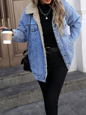 Chic Winter Denim Jacket - Elevate Your Style
