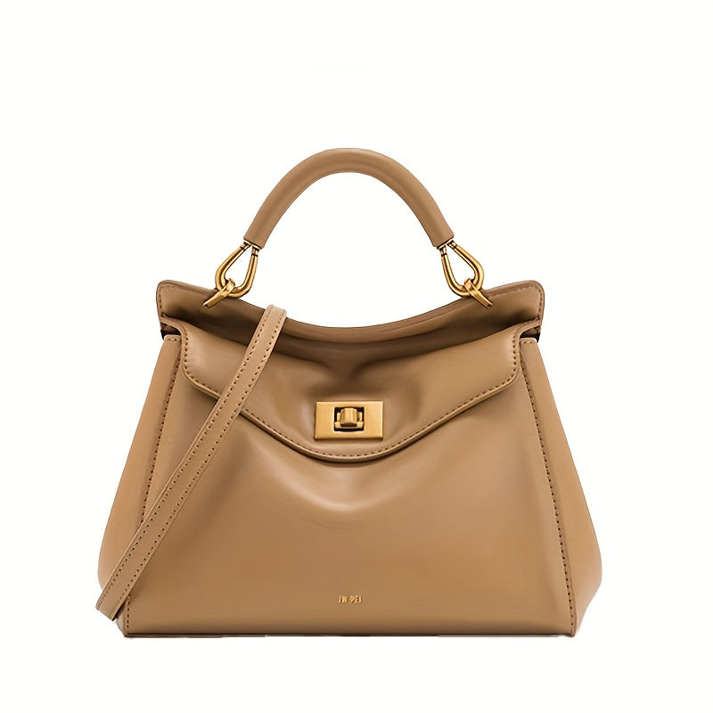 Mala de mão com fivela de bloqueio JW PE, novo modelo Lucia, bolsa de ombro e transversal com um toque high-end, perfeita para o dia a dia e versátil para mulheres.