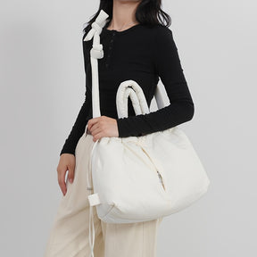 1pc Tote de Mulher, Jaqueta de Penas Diagonal, Grande Capacidade Leve Dupla Utilização, Diagonal de Nicho Portátil, Adequado para Trabalhadores de Escritório, Tamanho S, Viagens, Presentes de Feriado, Natal, Halloween, Etc