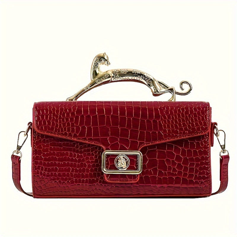 Mini Tote Bag Feminina 2025 Nova Concha - Elegante Mala com Padrão de Concha e Ferragens em Tom Dourado, Fecho de Zíper e Alça Removível, Ferragens em Tom Dourado, Material PU Durável para Uso Diário e Eventos Formais, Acessório de Moda Versátil, Design Elegante, bolsas, bolsa transversal mulher, bolsa mulher, malas para mulheres, bolsa, bolsa mulher elegante