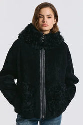 Chic Hooded Coat for Plus Size Women