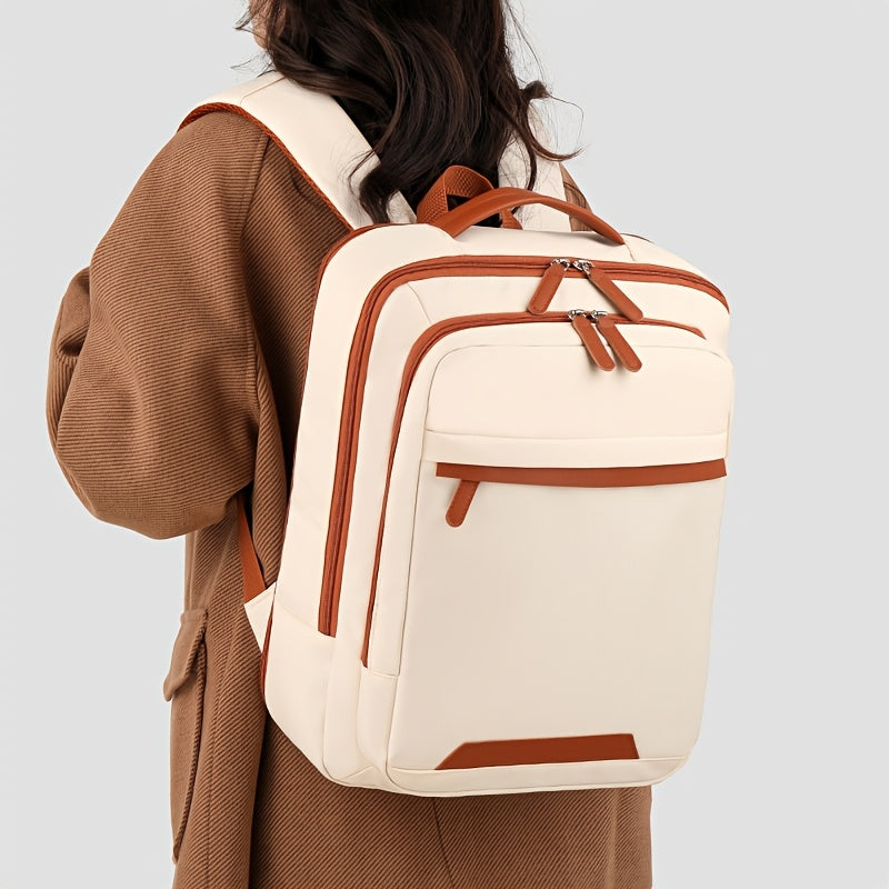 Mochila para Laptop Expansível OGEHUAFEE - Tema Espacial, Design de Duplo Compartimento com Fechamento de Zíper, Alças Ajustáveis, Material de Nylon Durável, Ideal para Viagens, Estudo e Uso Diário, Mochila Tema Espacial | Mochila de Nylon Durável