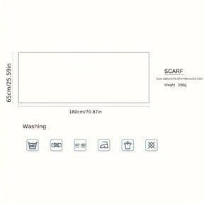 Cachecol de Luxo Imitação Caxemira para Mulher - Elegante Envolvimento de Xaile de Dupla Face, Acessório de Inverno Macio e Quente para Looks Formais e Diários - Cachecol de Moda Sofisticado para Clima Frio em Preto e Cinzento, Envolvimento de Pescoço Versátil, Tecido Jacquard, Tecido Premium