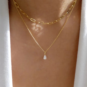 Elegant Boho Multi-Layer Heart Necklace Set