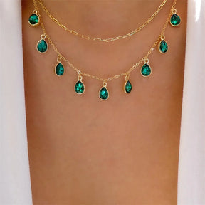 Elegant Boho Multi-Layer Heart Necklace Set