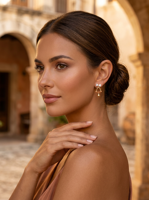 Charming Christmas Bell Earrings: Elegance Meets Festivity