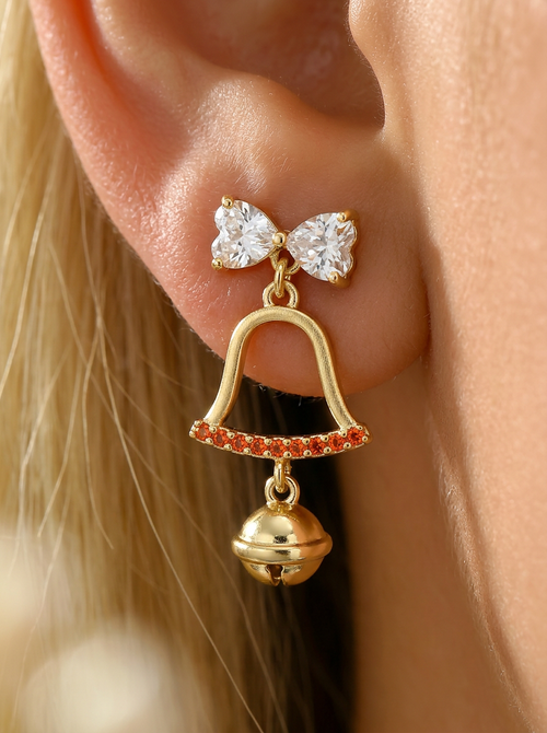 Charming Christmas Bell Earrings: Elegance Meets Festivity