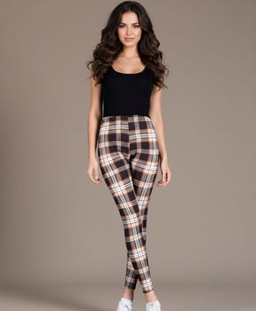Chic High-Waist Plaid Tights for Effortless Style
