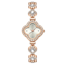 Diamond Set Color Light Luxury Drawstring Watch Exquisite Small Pearl Clover Drawstring Style Quartz Women's Watch Reloj Mujer