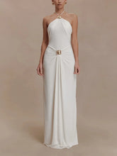 Elegance Redefined: Halter Neck Evening Dress