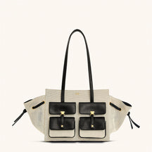 Elegant Moto Canvas Tote - Elevate Your Style