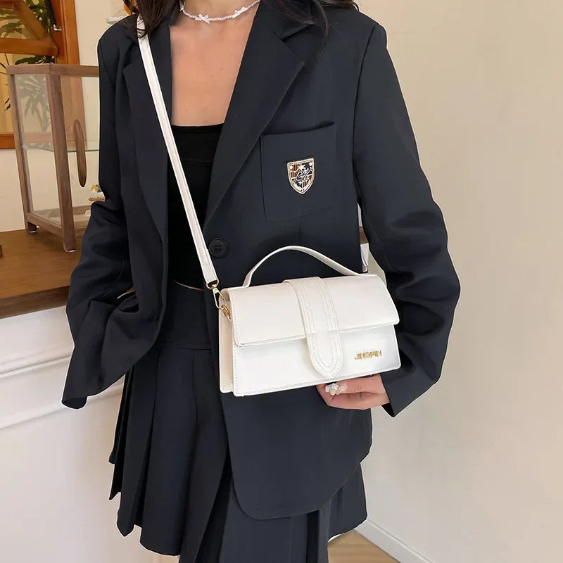 Spring New Fashion Versatile Single Shoulder Crossbody Bag Luxury Lightweight Handbag Small Square Bag Polyester Fiber