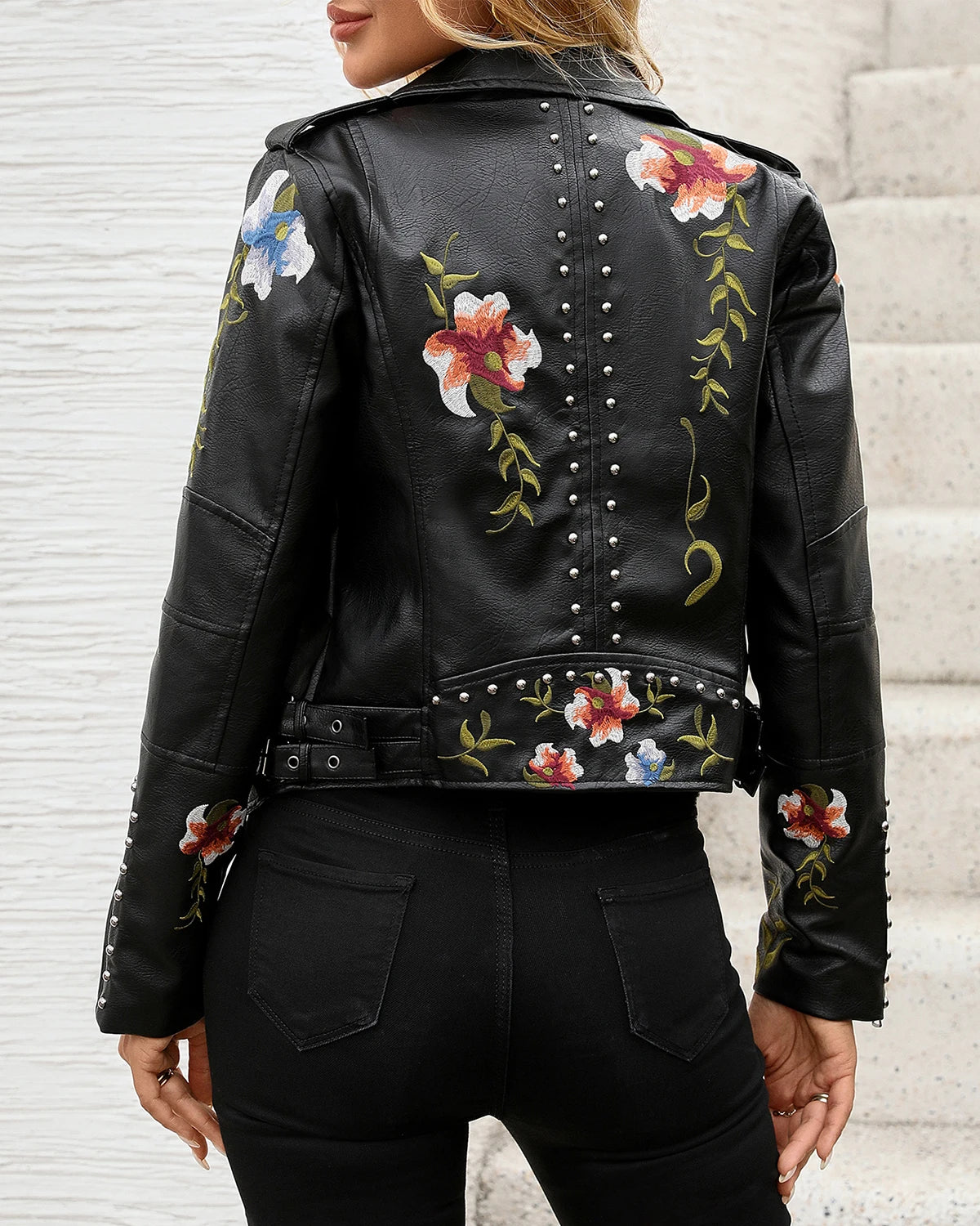 The Rebel Romantic: Vintage Floral Embroidery jacket
