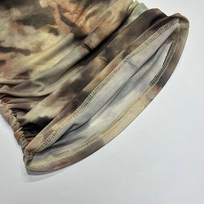 The Kinetic Muse: 3D-Print Mesh Off-Shoulder Crop Top