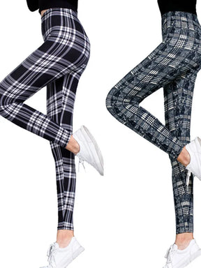 Women's High-Waist Elastic Milk Che Tights Street Sle Pencil Pants Nine-Foot Loose Fit Casual Pants for Ladies