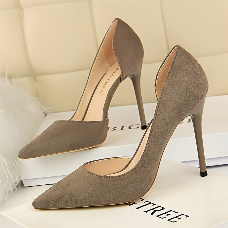 Sapatos Femininos Elegantes de Salto Alto Ultra-Alto com Bico Fino e Baixo - Estilo Minimalista Tuxedo, Calcanhar Aberto & Arco Ajustável, Forro Sintético Confortável + Palmilha Amortecida para Trabalho, Eventos Formais ou Dia a Dia - Versatilidade Total em Todas as Estações, Sapatos Para Mulheres, Saltos, Saltos para Mulheres, Sapatos para Mulheres Elegantes e Sofisticados, Sapatos Femininos, Saltos Altos Pretos, Sapatos Sociais para Mulheres,