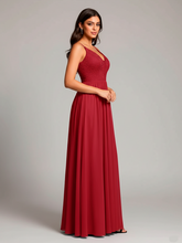 Dark Purple Glamorous Evening Dress with High Slit