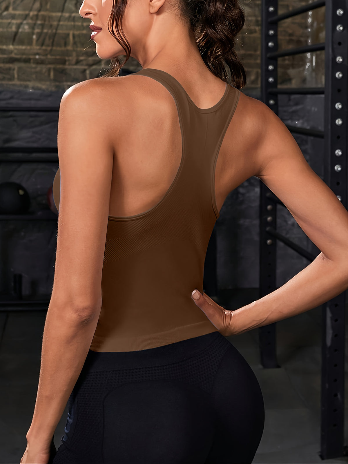 3pcs Mulheres Alta Elasticidade Treino Tank Tops - Off-Shoulder/Regular Fit, Cor Sólida, Não Padded para Corrida, Yoga, Ginásio - Primavera/Verão Activewear, Acessórios de Treino, Vestuário de Yoga, Design Minimalista, Tecido de Alta Elasticidade