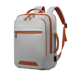 Mochila para Laptop Expansível OGEHUAFEE - Tema Espacial, Design de Duplo Compartimento com Fechamento de Zíper, Alças Ajustáveis, Material de Nylon Durável, Ideal para Viagens, Estudo e Uso Diário, Mochila Tema Espacial | Mochila de Nylon Durável