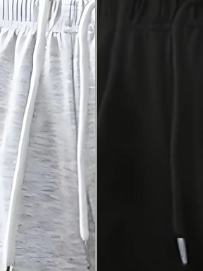 Conjunto de Duas Peças: Calças Esportivas Casuais Estilosas e Versáteis para Mulheres